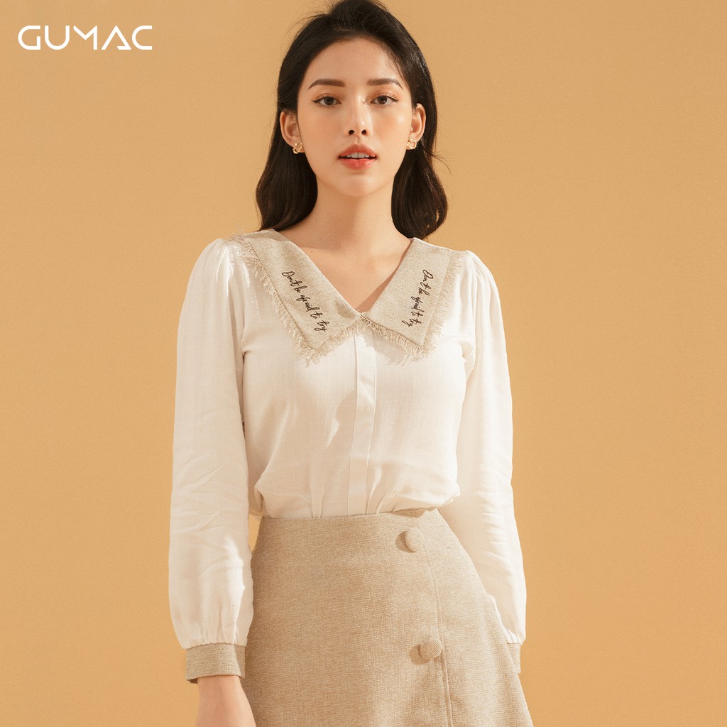 Áo thêu lá cổ AA751 GUMAC #7