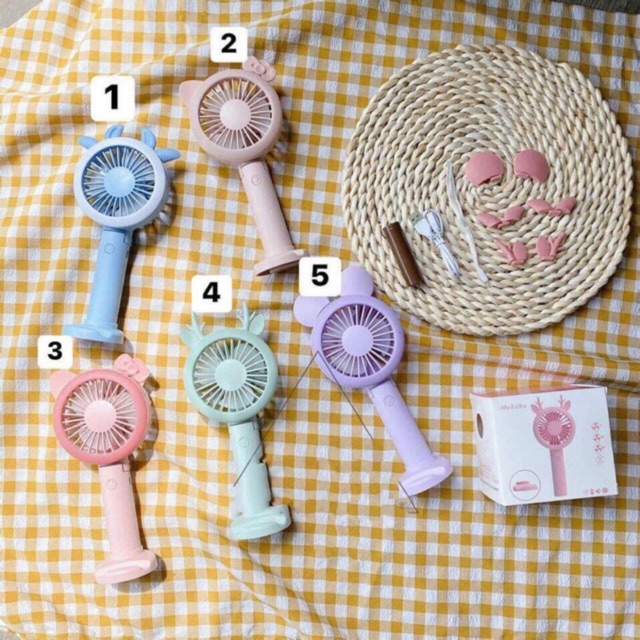 QUẠT CẦM TAY MINI HÃNG IMEBOBO ( Có sẵn đủ màu ) #8