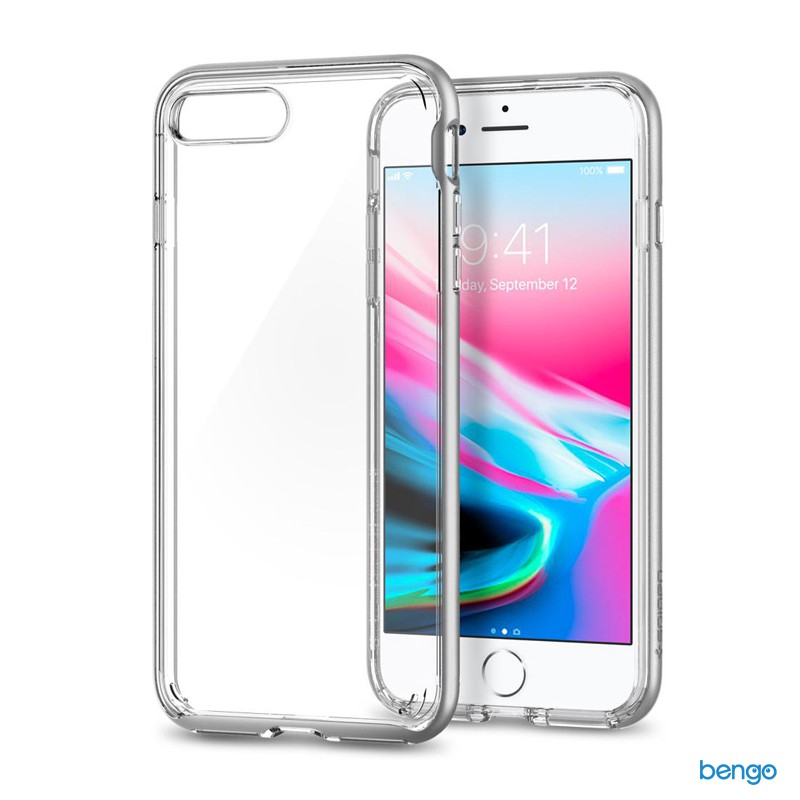 Ốp lưng iPhone 8/7 Plus SPIGEN Neo Hybrid Crystal 2 – Satin Silver