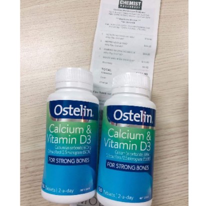 Viên Uống Canxi Cho Bà Bầu Ostelin Calcium & Vitamin D3 130Viên #7