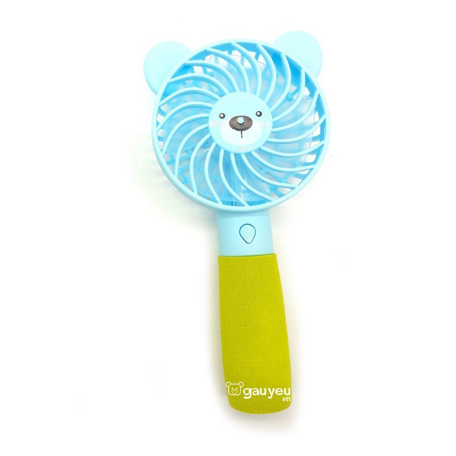 Quạt Mini Cầm Tay Hình Gấu Tích Điện Siêu Mát 3017 #8