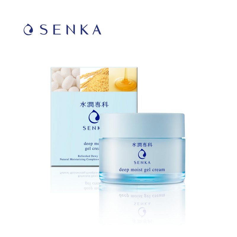 Mặt nạ ngủ cấp ẩm chuyên sâu dạng gel Senka Deep moist Gel Cream 50g #4