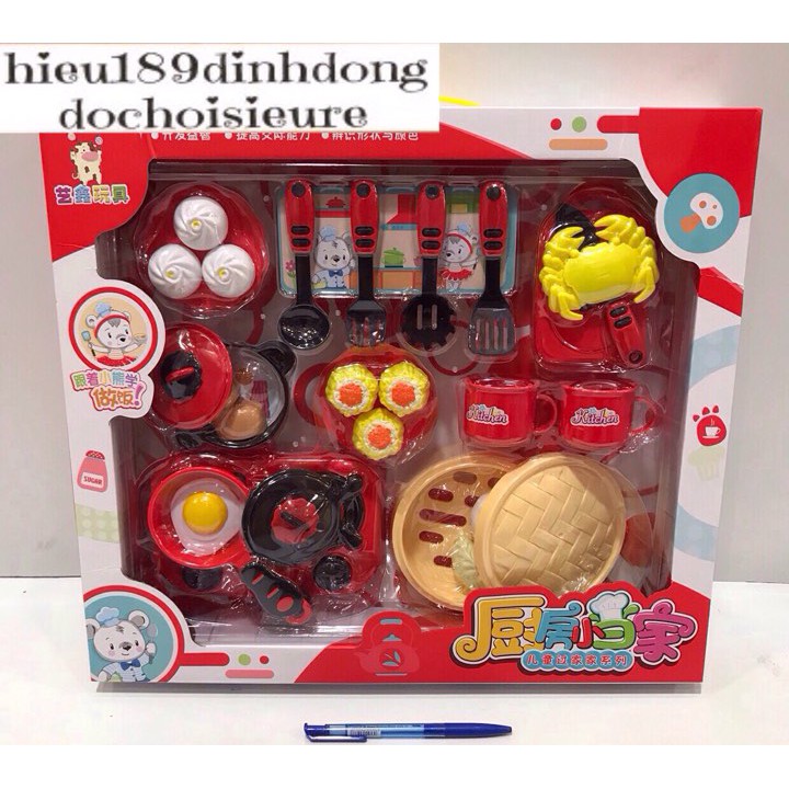 Hộp đồ chơi nấu ăn vua đầu bếp 2 (ảnh thật)