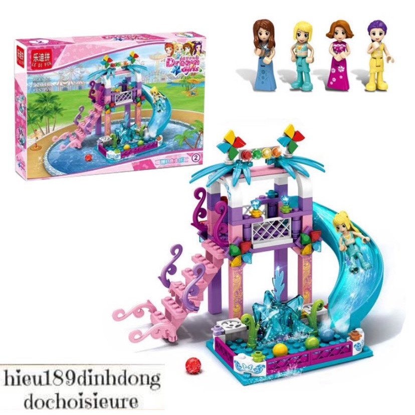 Lắp ráp xếp hình Lego Friends 52010 : Cầu trượt bể bơi 159 mảnh
