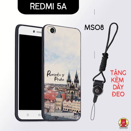 Xiaomi redmi 5a | Ốp lưng xiaomi redmi 5a cao su viền in hình đẹp mắt tặng kèm dây đeo (Phần 2)