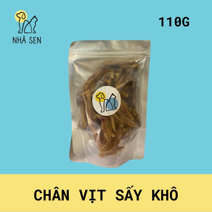 Treat Bánh Thưởng Cho Chó Chân Vịt Sấy Khô Homemade Không Chất Bảo Quả