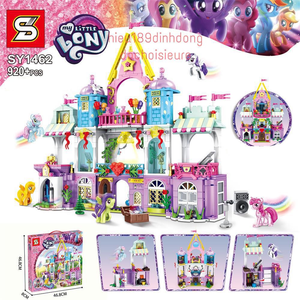 Lắp Ráp xếp hình non Lego sy1462 : Lâu Đài Littlepony ngựa pony cỡ lớn 920+ mảnh