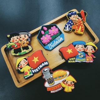 Hình ảnh Magnet Nam châm hít tủ lạnh quà lưu niệm Việt Nam size nhỏ.
