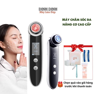 Hình ảnh Máy massage mặt KR01 bản 2022, máy điện di tinh chất, nóng lạnh, nâng cơ mặt, chăm sóc da mặt chuyên sâu - Dinh Dinh