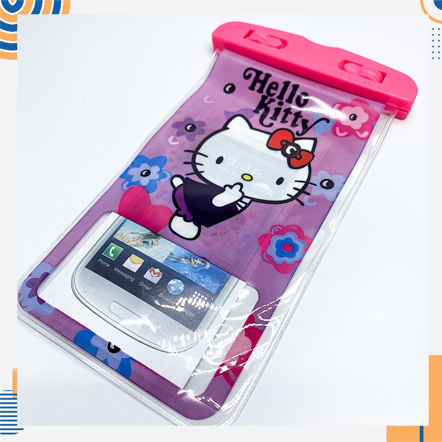 Túi Phao Đựng Điện Thoại pepa pig, kitty,.. Chống Nước Có Phao Chống Chìm #8