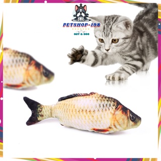 Hình ảnh Đồ chơi cho mèo-Thú bông hình cá - đồ chơi chó mèo hình cá chép - gấu bông cho chó mèo