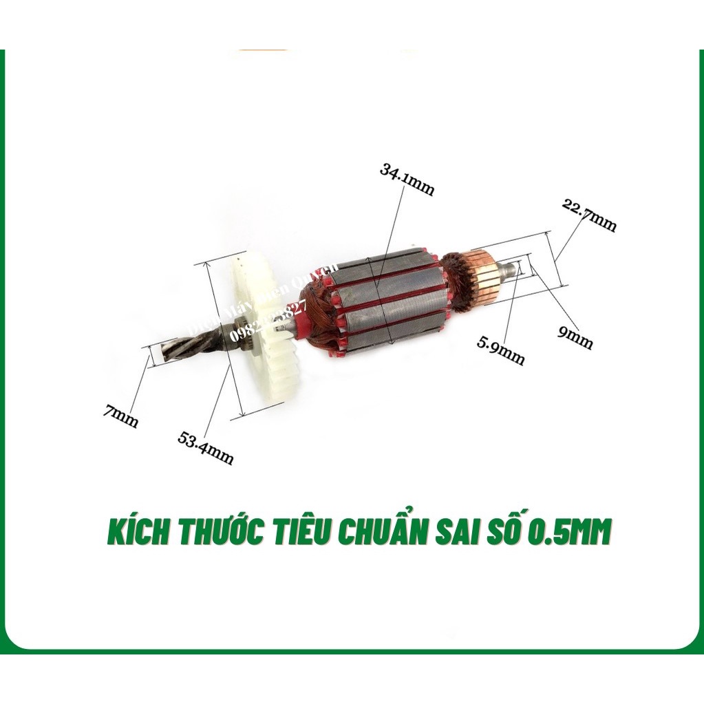 Roto máy khoan Bosch GSB 13re, Ruột máy khoan dây đồng 100%