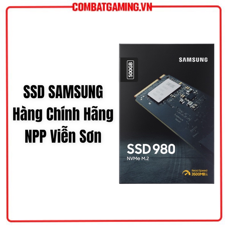 Ổ Cứng SSD SAMSUNG 980 500GB M.2 NVMe Hàng Chính Hãng Bảo Hành 5 Năm 1 đổi 1 Tem NPP Viễn Sơn HCM