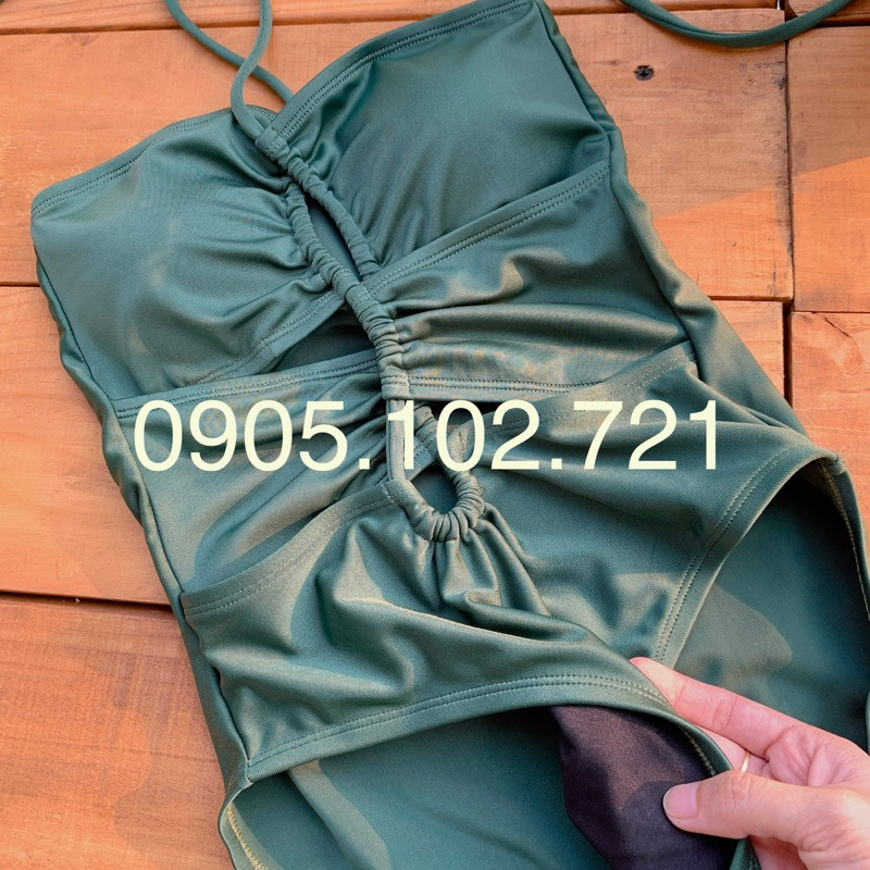Mua Bikini một mảnh hot 2023 Den House bikini đi biển dây đan thân