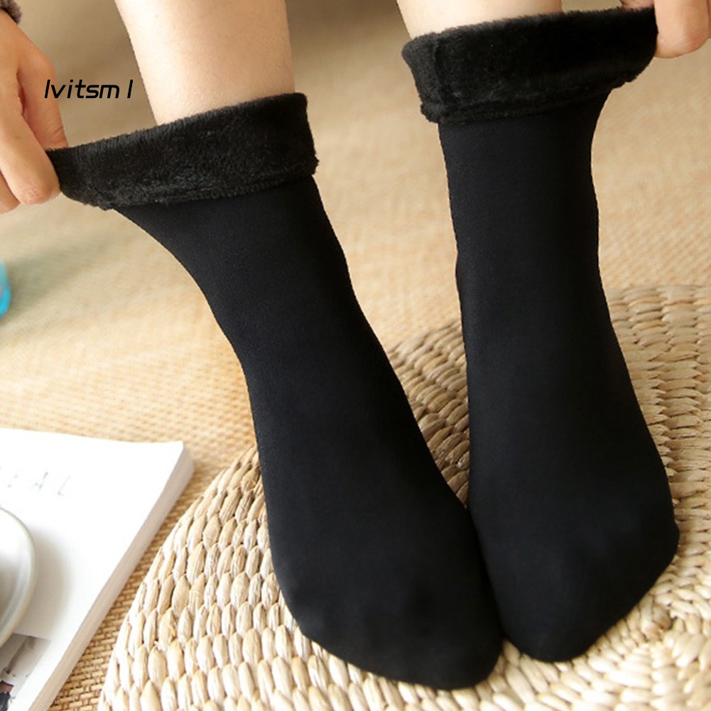 【LTM】Winter Solid Color Women Elastic Thermal Thick Warm Breathable Home Floor Socks | BigBuy360 - bigbuy360.vn