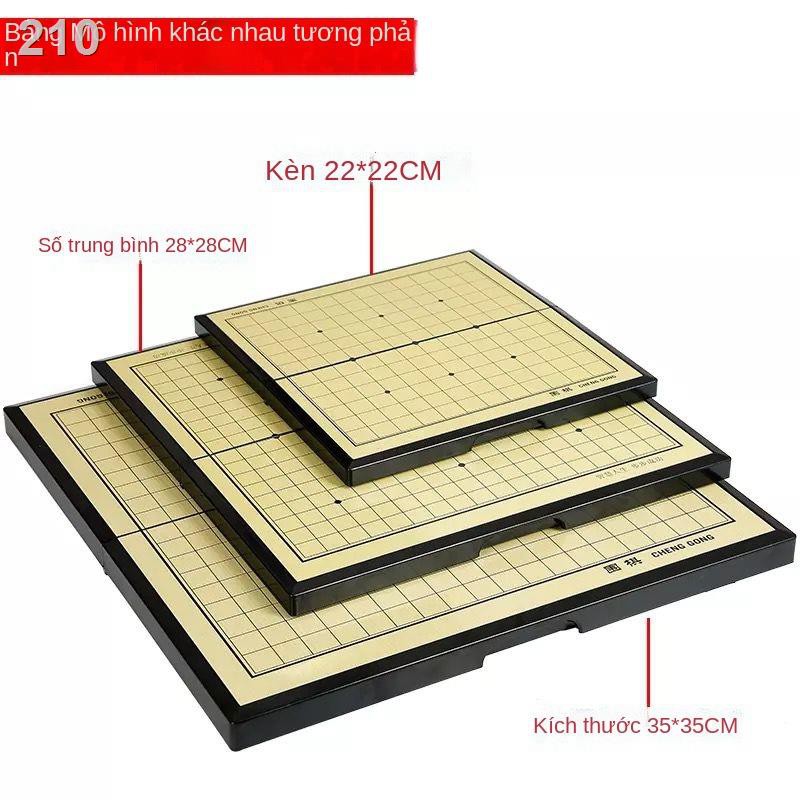 ☄Bộ cờ vây trẻ emgnetic gomoku dành cho người mới bắt đầu, quân đen trắng, bảng gấp di động