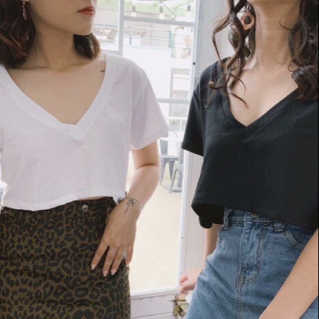 (Video ảnh thật) Áo cổ tim