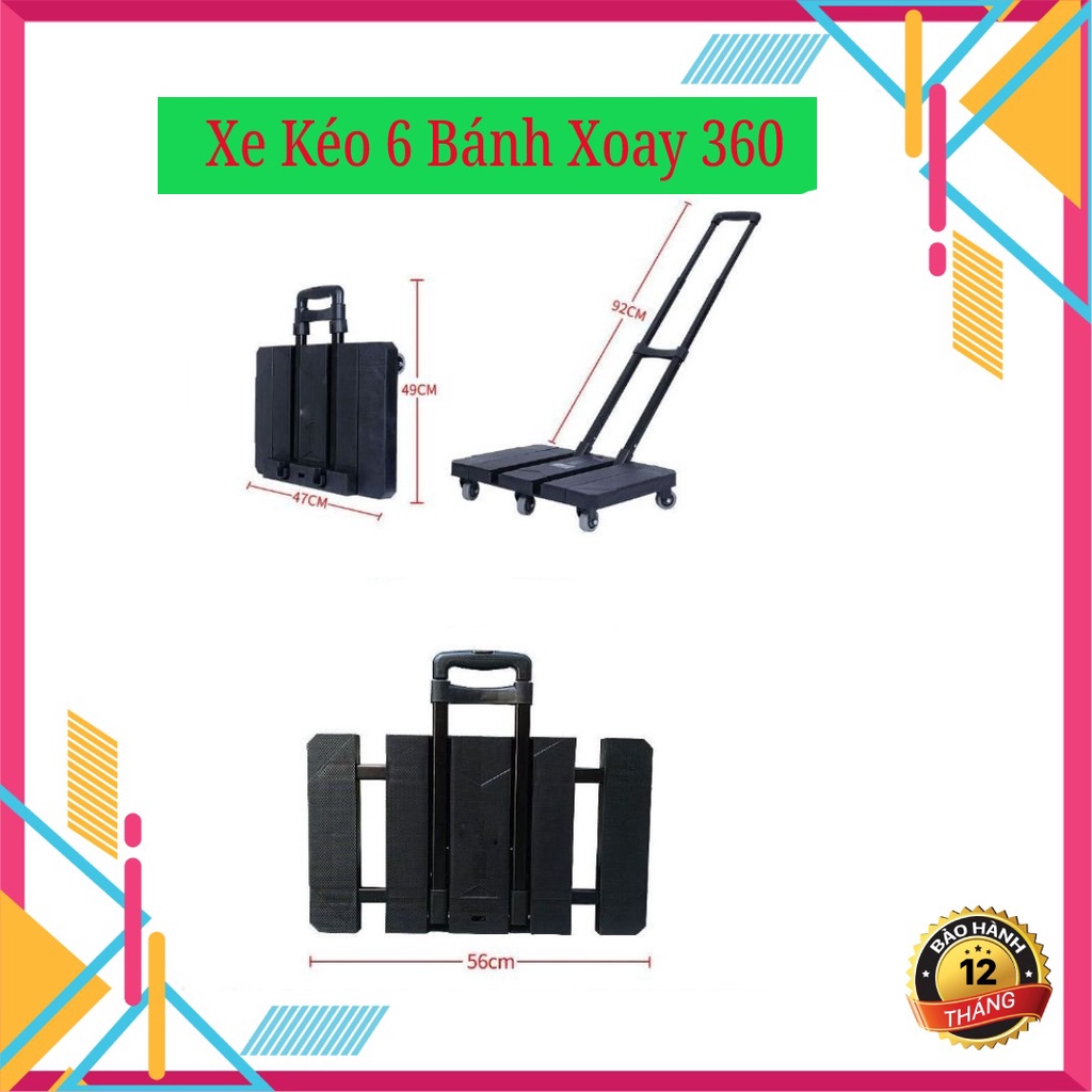 Xe kéo Hàng Gấp Gọn nhập khẩu tiện lợi -XKT01