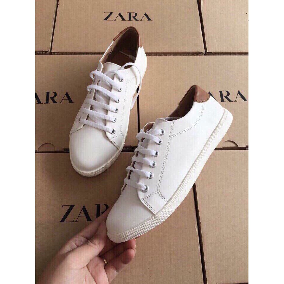 Giầy thể thao Zara da thật siêu mềm Xịn Nhất