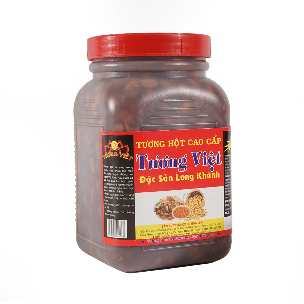 Tương Hột Lố 1kg-nguyên liệu organic - Tương Việt Hoa Sen