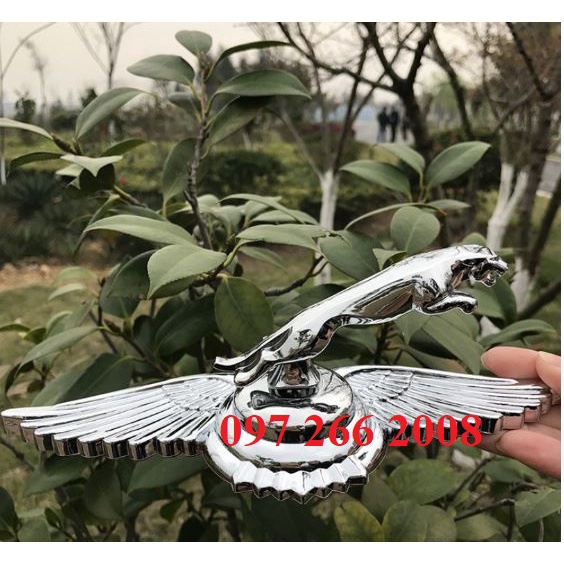 Logo dán capo mui xe cánh chim hình con báo Jaguar siêu đẹp