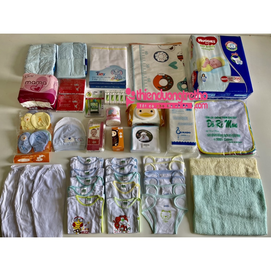 COMBO TRỌN GÓI ĐỒ DÙNG SƠ SINH CHO BÉ, CHO MẸ SIÊU TIẾT KIỆM{{shopthienduongtretho}}
