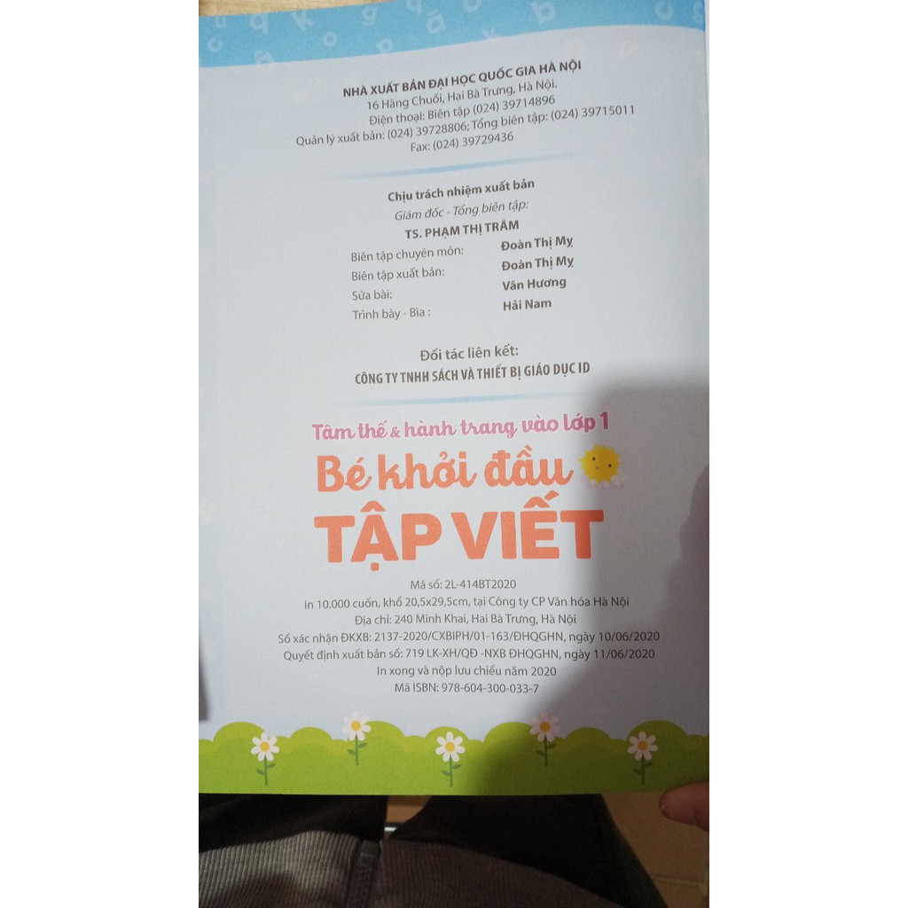 Sách - Tâm thê &amp;hành trang vào lớp 1 bé khởi đâu tập viết