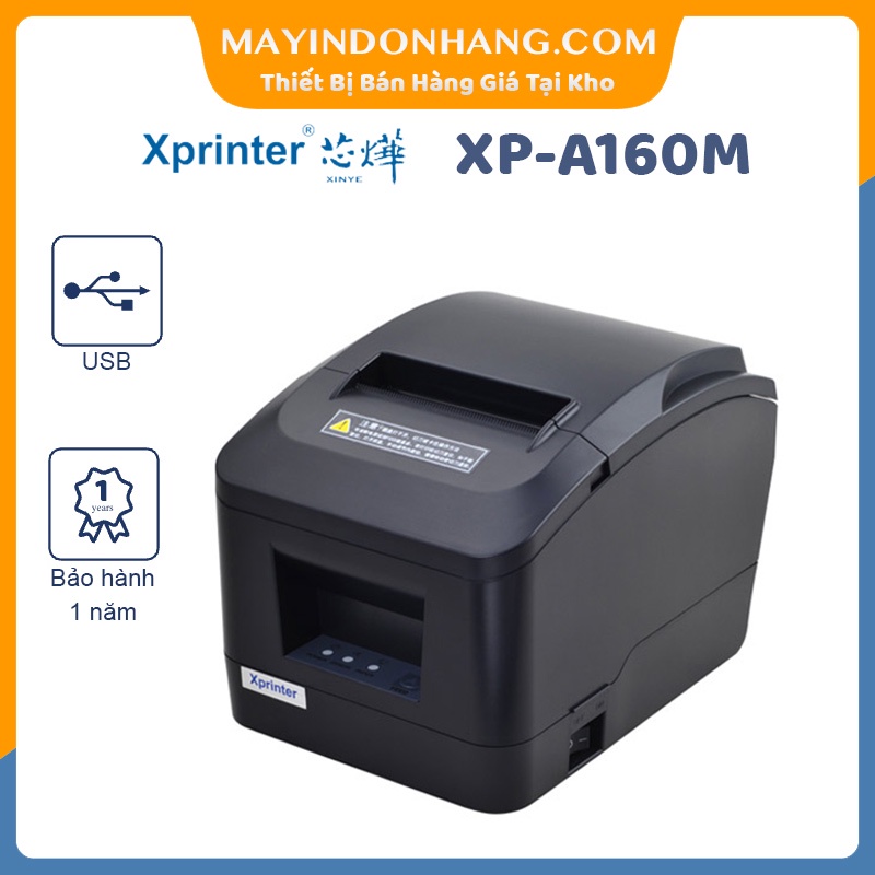  Máy in hóa đơn tính tiền Xprinter A160M ( Hõ Trợ Giao Hàng Goviet )