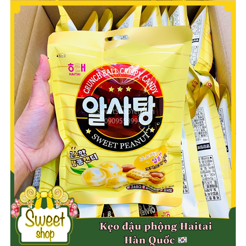 Kẹo đậu phộng Haitai gói 126g - Hàn Quốc thumbnail