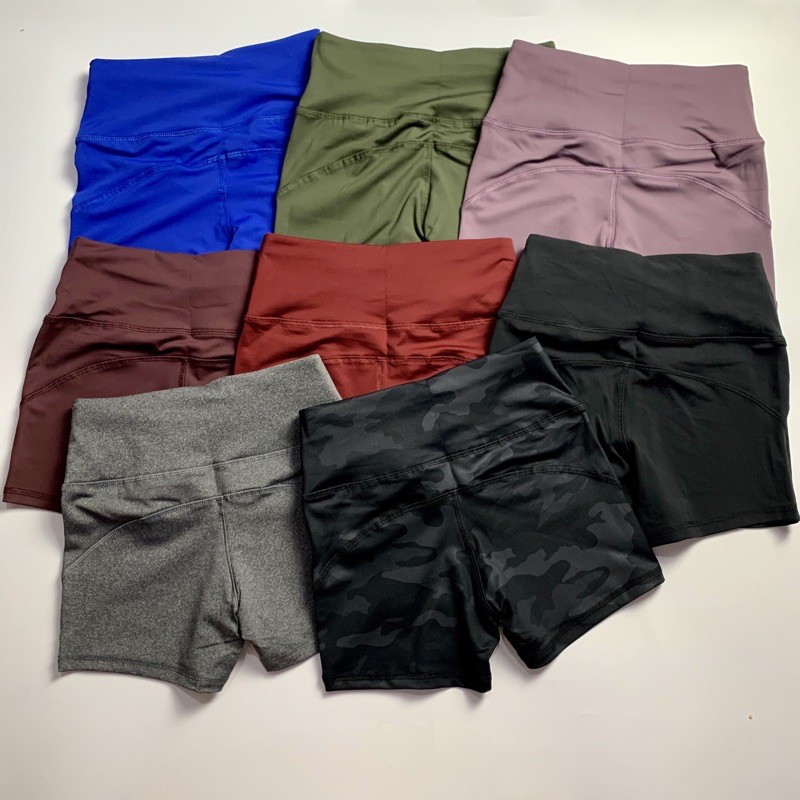 [Mã SKAMFSW175 giảm 10K đơn 50K] QUẦN SHORT THỂ THAO NỮ LƯNG CAO, QUẦN SHORT TẬP GYM VẢI THUN TRƠN 1 LỚP ( nhiều màu)