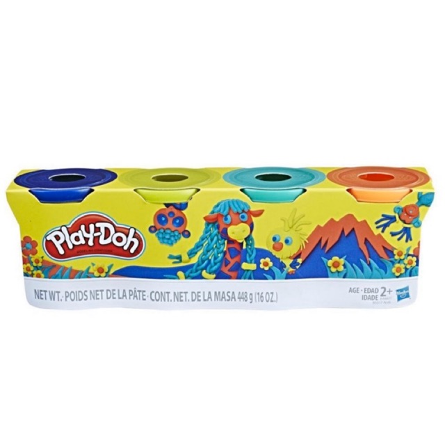 Set 4 hũ đất nặn lớn Playdoh 448g