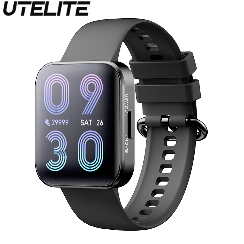 Utelite new C17 sports smart watch 1.71 inch square screen Ip68 waterproof long time standby dynamic facial heart rate blood pressure monitoring fitness tracker