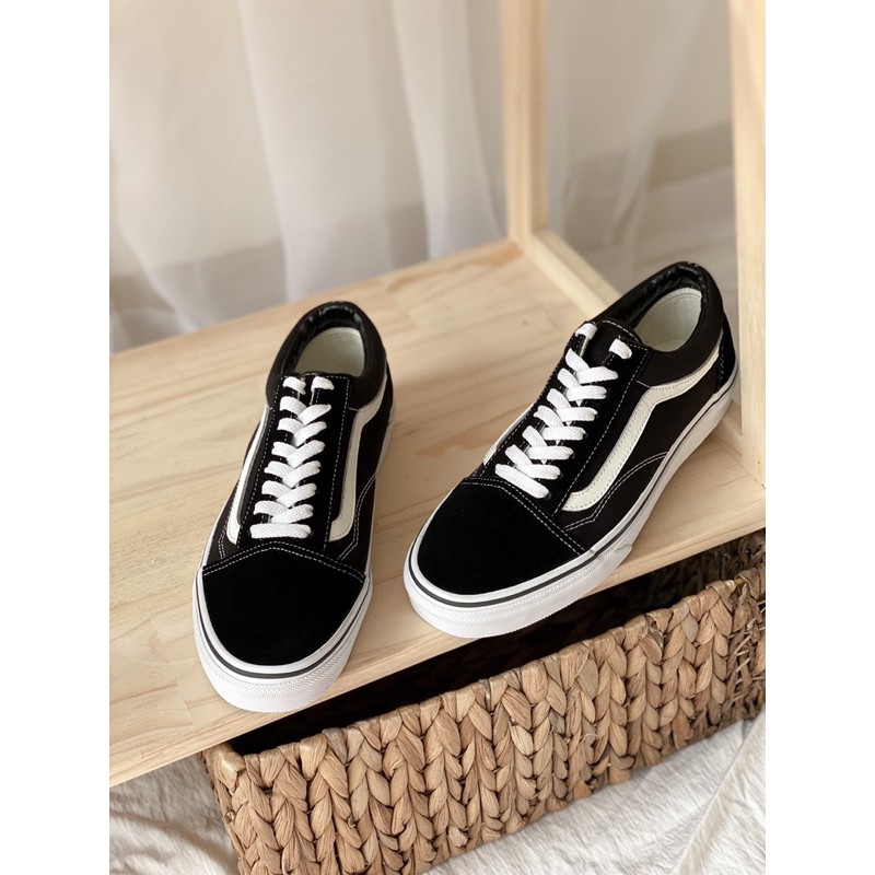 Giày Sneaker Nam, Giày Vans [REAL] Old Skool Black White cho nam nữ | BigBuy360 - bigbuy360.vn