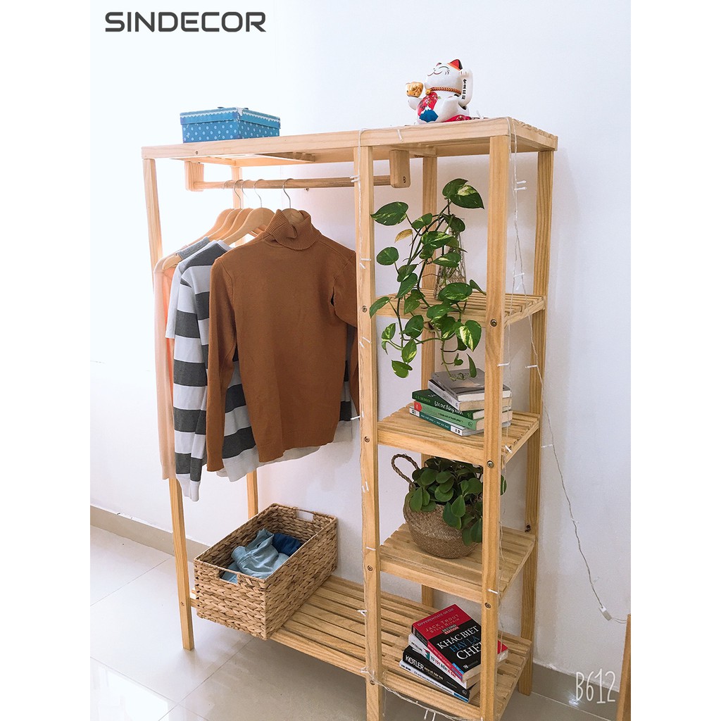 Tủ quần áo gỗ - Tủ treo quần áo lắp ráp - Sindecor