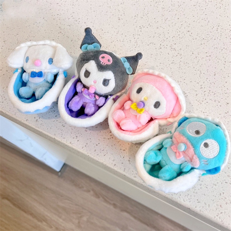 SANRIO Móc Khóa Hình Cinnamoroll My Melody Kuromi Nhồi Bông Dễ Thương