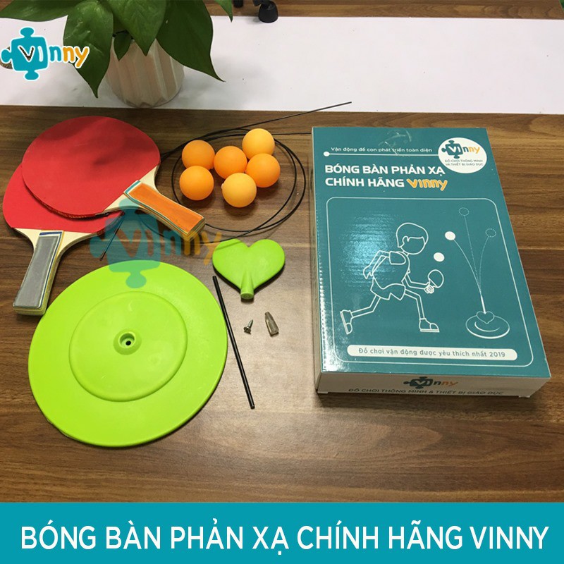 [Vinny 6 Bóng] Đồ chơi Bóng Bàn Phản Xạ Không Cần Bàn Tại Nhà Chính Hãng Vinny Cho Mọi Lứa Tuổi