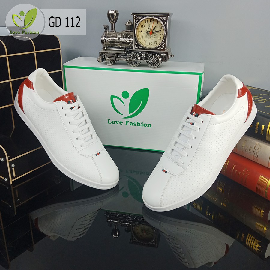 Giày Da Nam Màu Trắng Dáng Thể Thao LOVEFASHION – Sneaker Nam Size Từ 38 Đến 44 GDA2