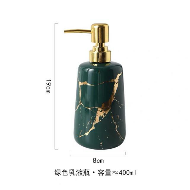 Bình Sứ cao cấp đựng dầu gội dầu xả sữa tắm nước rửa tay dung tích 350ml - hàng có sẵn