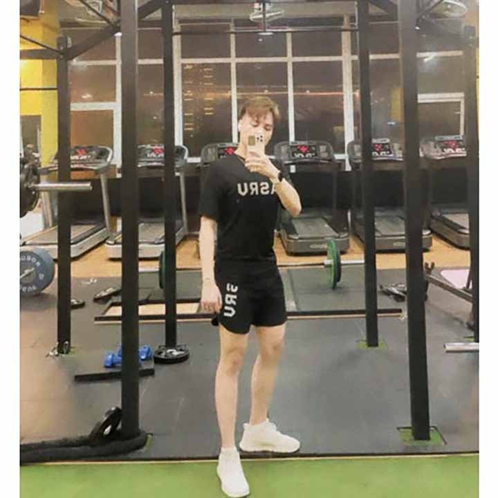 Bộ Thể Thao Nam ASRUV quần áo tập gym vải thun lạnh thoáng mát co giãn năng động thời trang M01