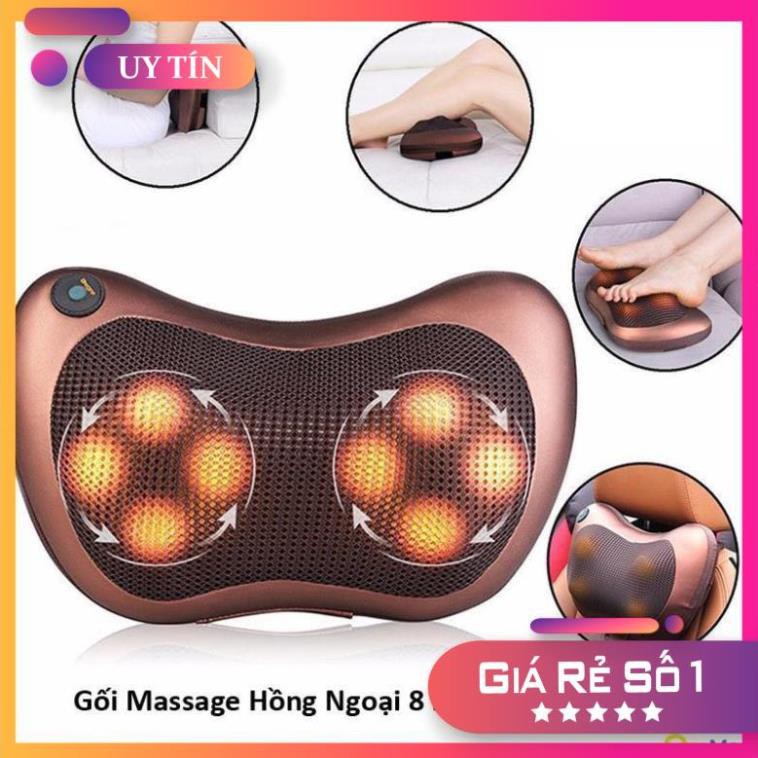 Gối massage hồng ngoại  8 bi cao cấp
