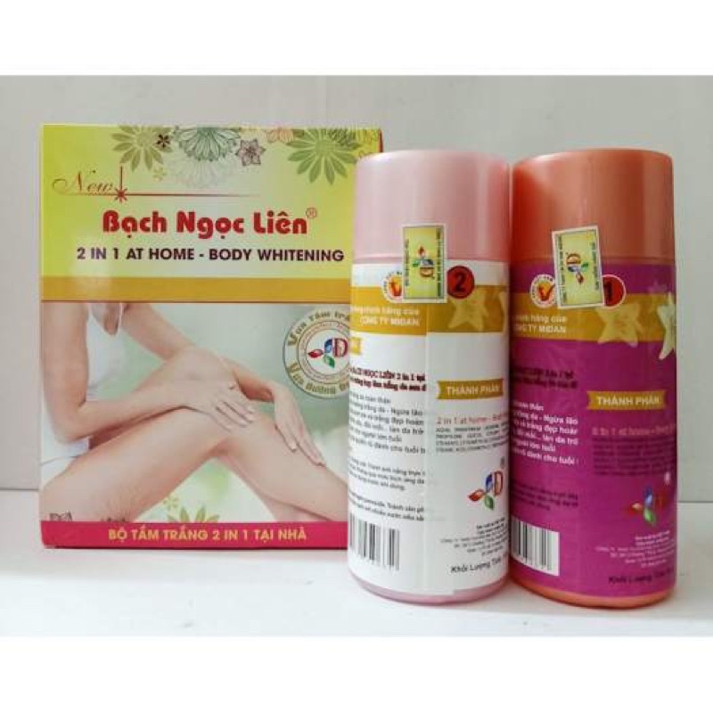 Bộ tắm trắng Bạch Ngọc Liên 2 in 1 tại nhà (200g)