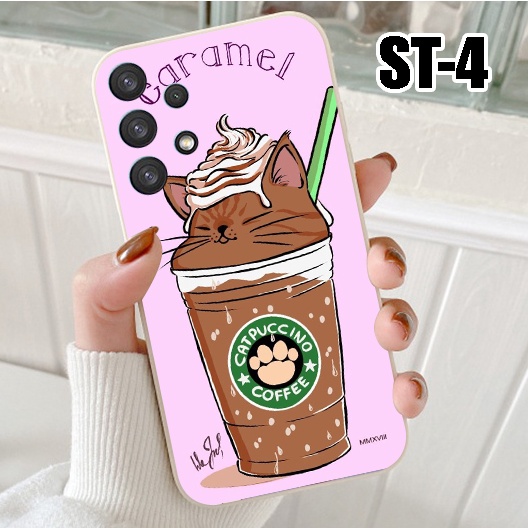 Ốp điện thoại Samsung Galaxy A12 5G - A32 - A52 - A52s 5G - A72 - Ốp lưng Samsung in hình Trà Sữa Mèo siêu cute