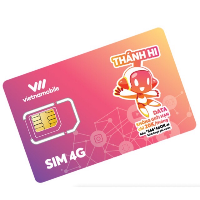 Sim số Vietnamobile sử dụng dịch vụ hạn 1 tháng