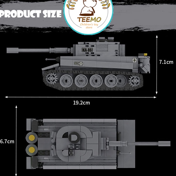 Lego xe tăng quân đội giá rẻ đồ chơi lắp ráp cho bé trai 5 tuổi MINGGO LG-02