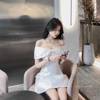 ( ẢNH CHÍNH CHỦ )Váy Nơ Trễ Vai