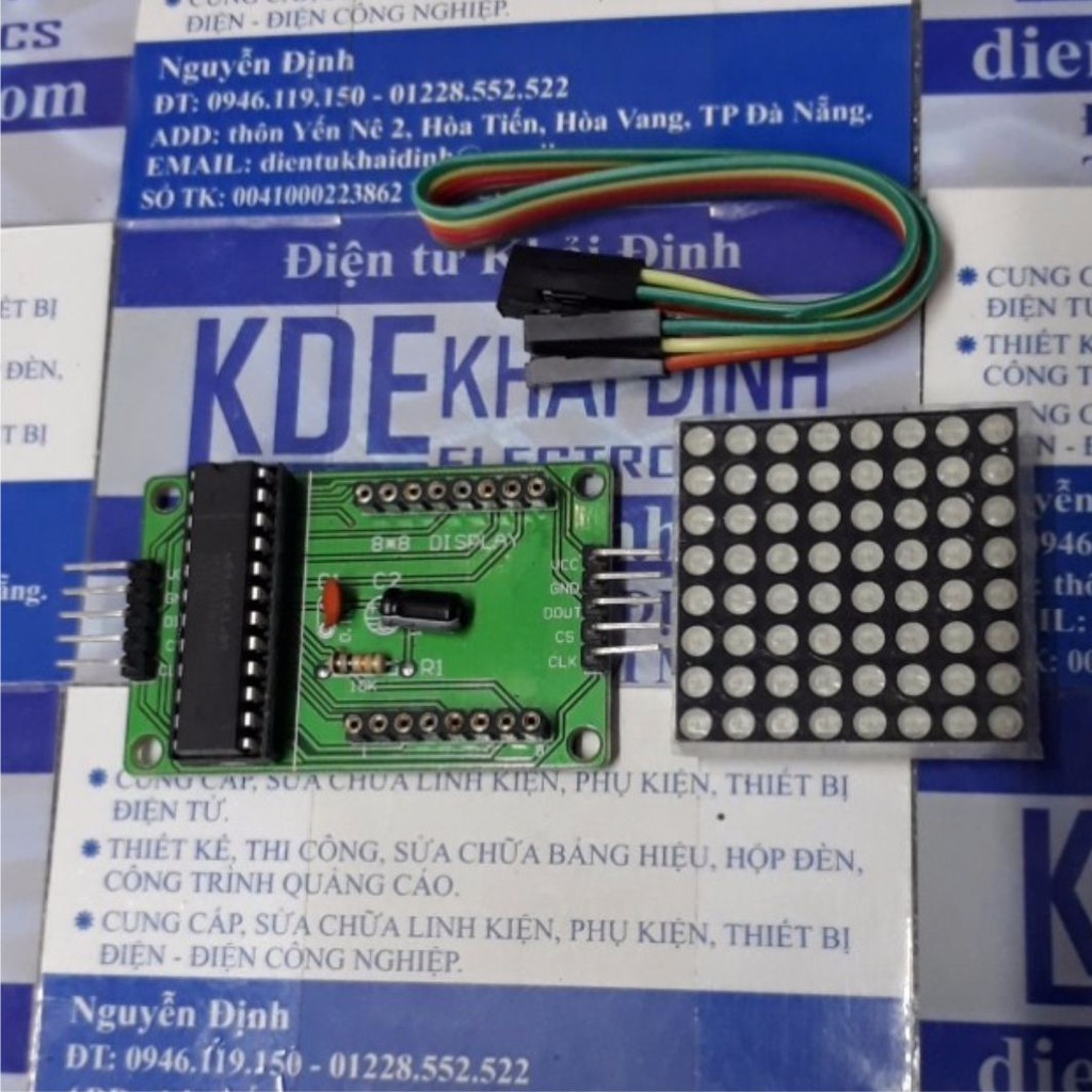 module led ma trận IC MAX7219 DIP + hearder 5P kde3148