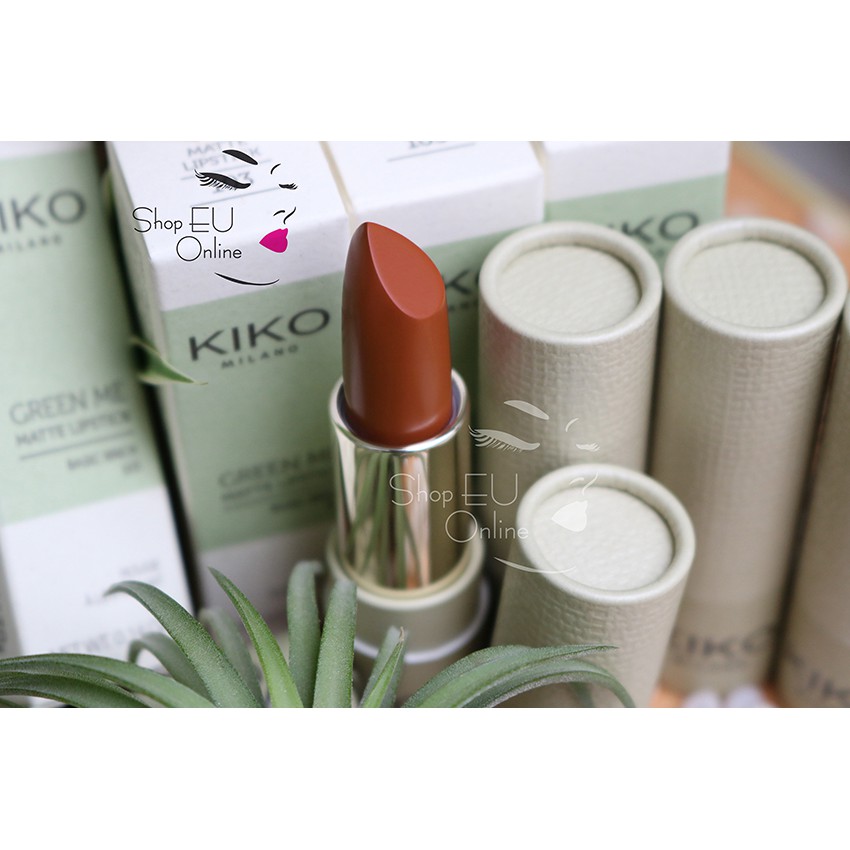 Son lì Kiko - New Green Me Matte Lipstick - Son hữu cơ Kiko Milano Italy