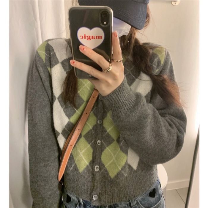[Spot] Áo Khoác cardigan Dệt Kim Mỏng Dáng Rộng Phong Cách Hàn Quốc Ngọt Ngào Và Tươi Tắn Hợp Thời Trang