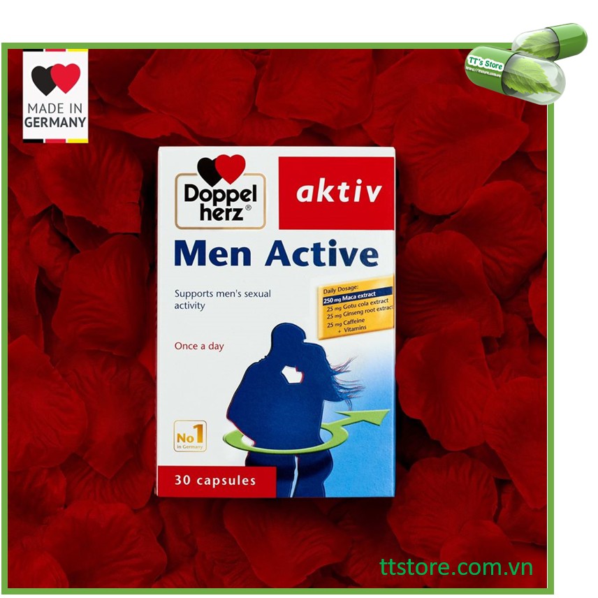 Aktiv Men Active DoppelHerz (Hộp 30 viên) - Tăng cường sinh lý nam [Active, activ]