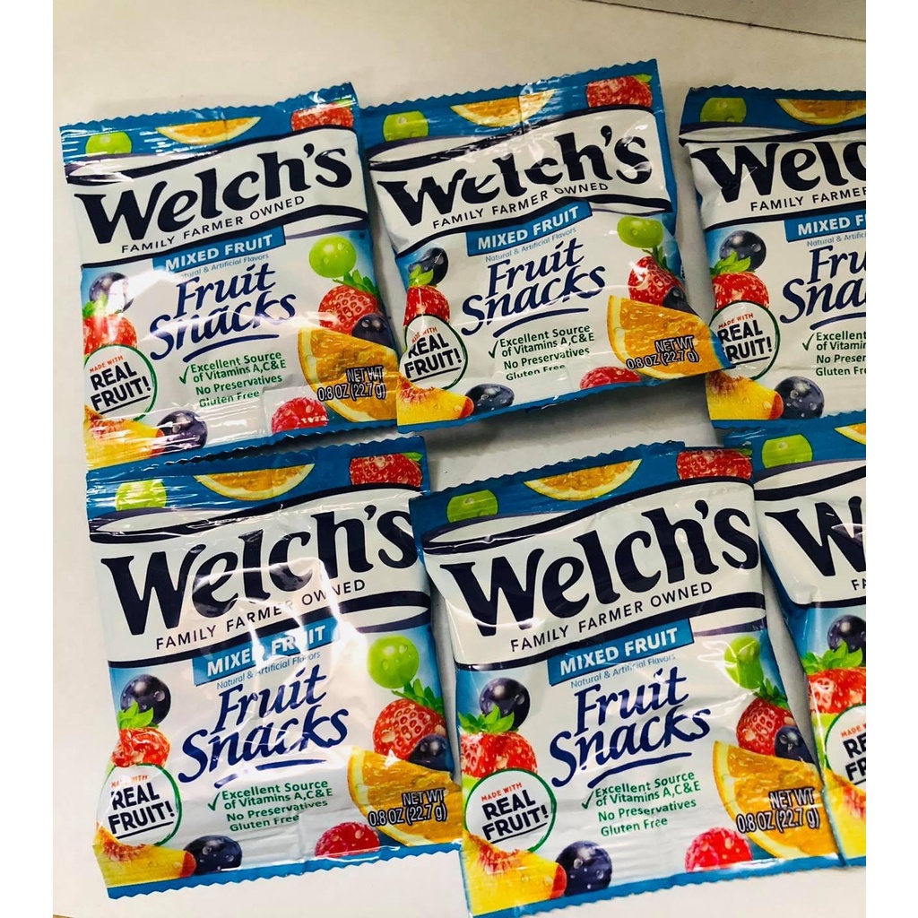 Kẹo dẻo vị trái cây Welch’S Fruit Snacks gói nhỏ - Mỹ